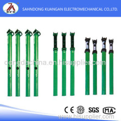 Double telescopic suspension hydraulic prop