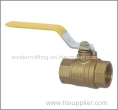 Brass Ball Valve Flat Steel Handle