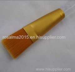 flat mask brush with plastic handle,nylon hair foundation brush with free sample