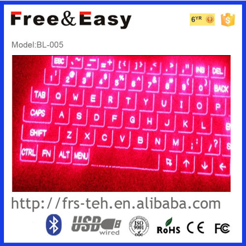 laser bluetooth keyboard layout