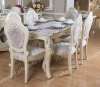 Rectangle pedestal classic italian dining room sets marble dining table