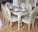 Rectangle pedestal classic italian dining room sets marble dining table