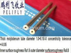 Made in China Seamless Molybdenum Tube heavy wall tubeOD: 6.0+0/-0.03mmID: 1.0+0.15/-0mm