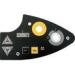 PE Curve Shape Backlit Membrane Switch For Industrial Equipment 0.5mm