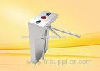 Stainless steel Tripod Turnstile , waist height turnstile for pedestrian access control