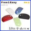 Hottest style 2.4GHZ wireless flat apple white mouse