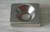 Countersunk disc and block nickel magnet for sale