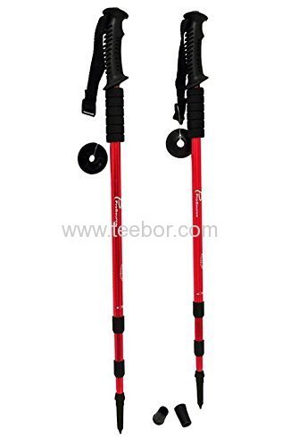 Anti Shock Trekking/Walking/Hiking Poles with Compass (Set of 2)