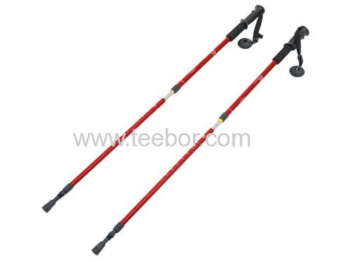 Anti Shock Trekking/Walking/Hiking Poles with Compass (Set of 2)