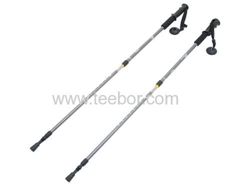 Anti Shock Trekking/Walking/Hiking Poles with Compass (Set of 2)