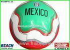 Promotional 28 Panel Size 4 Soccer Ball / Synthetic PU Foam Leather Football