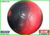 Promotional Leather Street Soccer Ball Size 5 Football in Red and Black