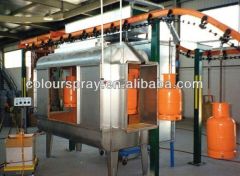 balcony guardrail powder coating system