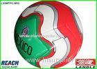 White Red Green TPU Official Soccer Balls / Soccer Training Balls