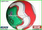 White Red Green TPU Official Soccer Balls / Soccer Training Balls