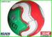 White Red Green TPU Official Soccer Balls / Soccer Training Balls
