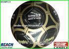 Customize Mini Training Soccer Ball Full Size Football , Black and Golden