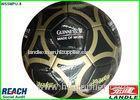 Customize Mini Training Soccer Ball Full Size Football , Black and Golden