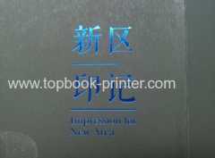 Impression for New Area gold foil stamped cover hardcase book printing on demands