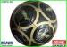 Black Official Size Customized Soccer Balls With Name , 280g ~ 320g
