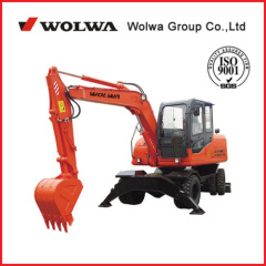 8t wheel excavator with 0.4 cbm bucket capacity