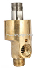 Two-way Right-hand thread high temperature steam rotary joint water rotating connector 1/8 to 3