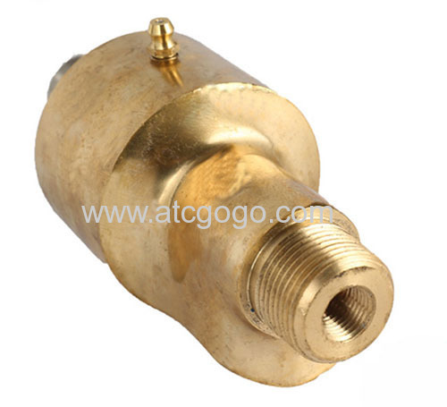 Two-way Right-hand thread high temperature steam rotary joint water rotating connector 1/8 to 3" brass swivel fitting