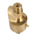 2 way water rotating connector 1 inch-3/8 inch brass swivel joint