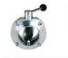 Manual Sanitary Stainless Steel Butterfly Valves DN25 ~ DN200 with 304 / 316L