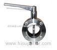 Manual Leakage-proof Stainless Steel Butterfly Valve / Sanitary Valves 1 - 4 DN25 ~ DN125