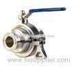 Sanitary Pneumatic Stainless Steel Ball Valve High Temperature DN15 - DN50 3/4