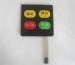 Tactile Metal Dome Flexible Membrane Switch , Embossed Overlay Button
