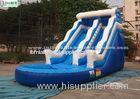 18 FT High Wavy Commercial Inflatable Water Slides For Kids With Sea World Theme