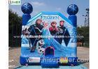 Commercial Grade Kids Frozen Inflatable Bounce Houses With Obstacles For Parties