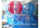 1.5 Meters Colorful Zorb Soccer Inflatable Bumper Balll For Adults , Red / Blue