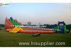 Giant Inflatable Water Park N Water Slide With Big Inflatable Pool For Adults