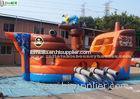 Orange Kids Pirate Ship InflatableBouncer With Slide For Outdoor Adventure