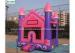 High Tear Strength Pink 3 In 1 Inflatable Jump House for SchoolLobbies