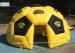 Yellow Football Shape Air Inflatable Tent For Outdoor Advertising Activities