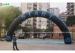 Custom Black and Blue Inflatable Start Finish Arch for Outdoor Activities