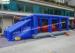 Blue Hit And Run Inflatable Games , Bouncy Bridge Inflatable Sports Games