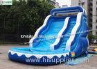 17' Wavy Commercial Inflatable Water Slide With Pool Made Of 18 OZ PVC Tarpaulin