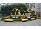 Outdoor Sport Inflatable Race Track For Zorb Balls N Cars Racing