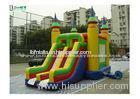 Bright Colored Small Inflatable Bouncy Castle With Slide for Children