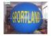 Blue , White Inflatable Advertising Products Inflatable Helium Balloon