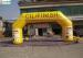 Commercial Grade Advertising Start n Finish Inflatable Arch in Yellow