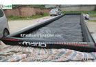 Water Sports Long Large Inflatable Pool with 0.9mm PVC Tarpaulin , Black