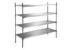 4 Tier Commercial Kitchen Stainless Steel Shelving Units SS304# / 201# / 430#