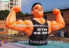 Giant Gym Muscle Man Inflatable Advertising Products for Parks , Square