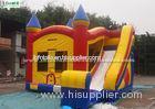 Commercial Rainbow Bounce House With Slide For Kids Outdoor Fun Fair